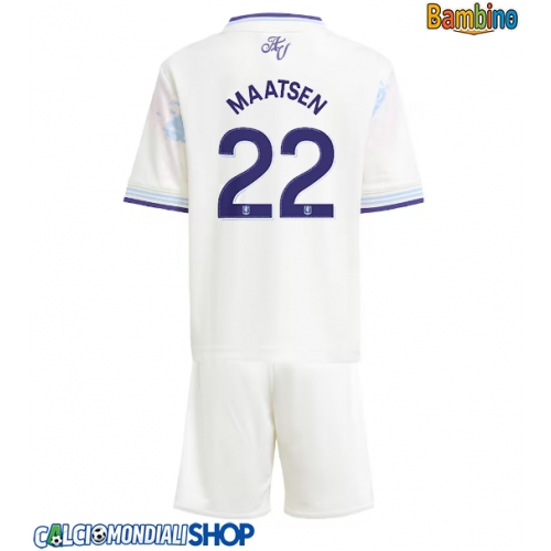 Maglie da calcio Aston Villa Ian Maatsen #22 Terza Maglia Bambino 2025-26 Manica Corta + Pantaloni corti)